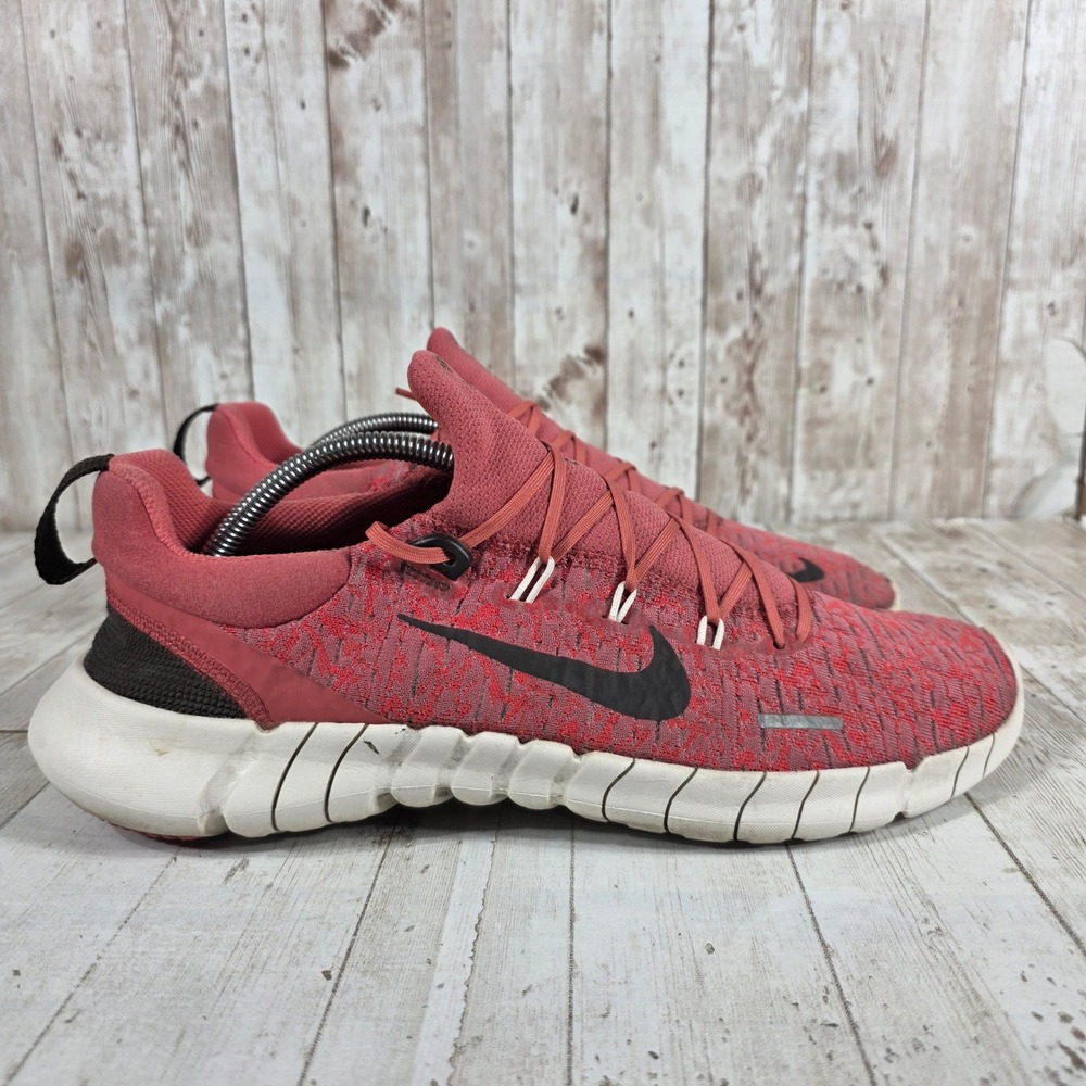 Nike Free Run 5.0 Next Nature Mens Red Black Running Shoes CZ1884-600 Size 11.5